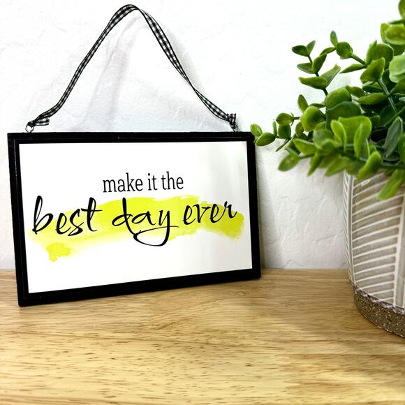 Creative Design Make It the Best Day Ever Wall Hanging Home Decor Inspirational - Picture 4 of 4